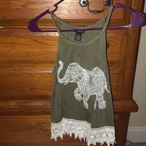 Lace elephant tank top (not worn)